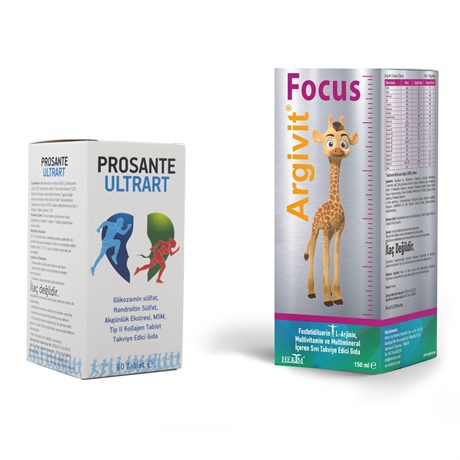Argivit Focus 150 ml Şurup Takviye Edici Gıda & Prosante Ultrat 60 Tablet Takviye Edici Gıda 