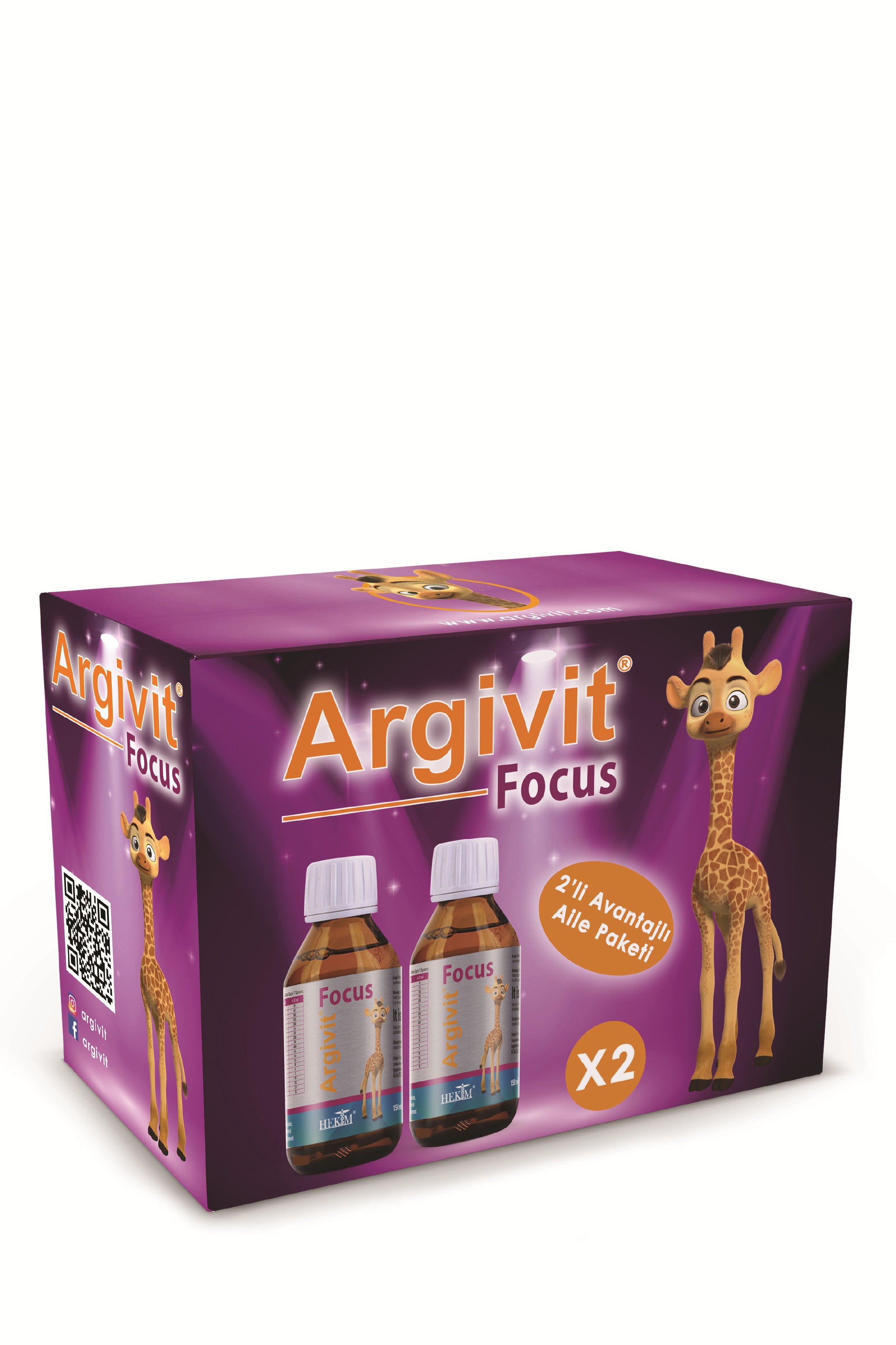 Argivit Focus Şurup 2'li Aile Paketi 150 ml