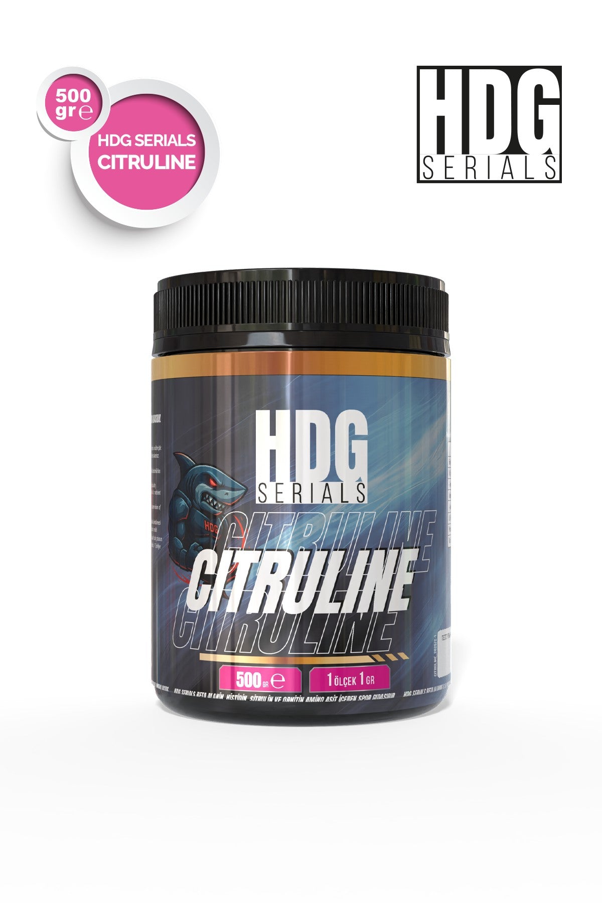 HDG SERIALS Citruline ( Beta Alanin, Histidin, Orinitin) 500 Gr